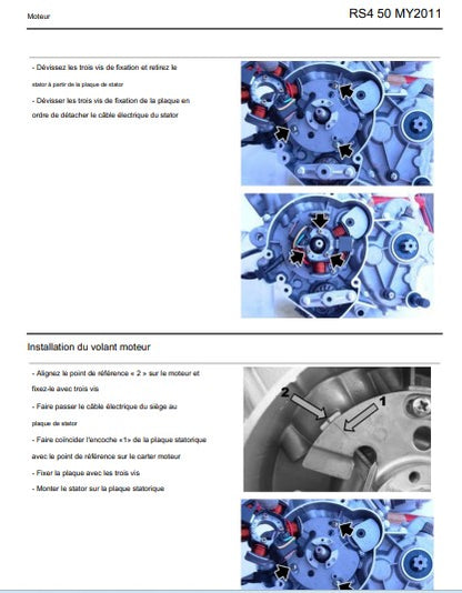 manuel d'atelier Aprilia RS 50 2011 français { {{ Docautomoto }}