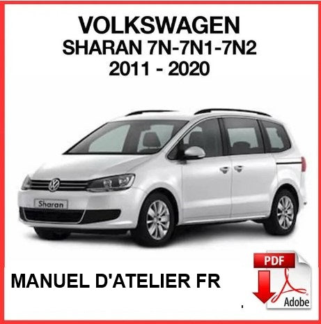 manuel d'atelier Volkswagen Sharan 2012 2020 français Docautomoto