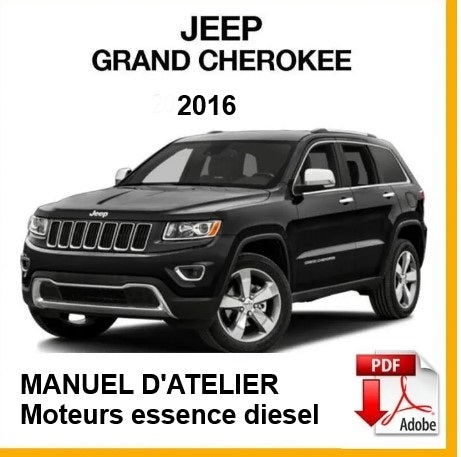 Manuel d'atelier Jeep Grand Cherokee 2016 { {{ Docautomoto }}
