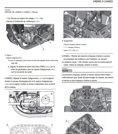 Manuel d'atelier Yamaha WRF 250 2021 { {{ Docautomoto }}