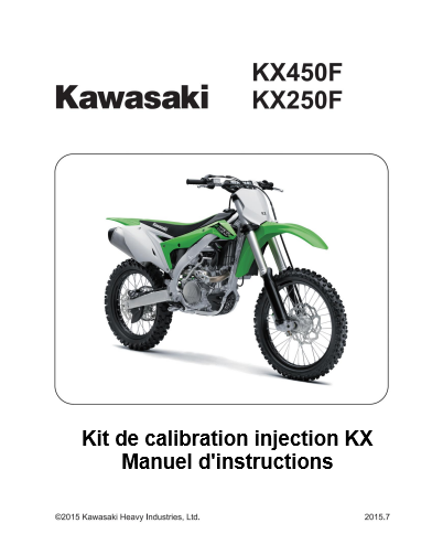 Manuel de reprogrammation Kawasaki KX 250 450 2015 français Docautomoto