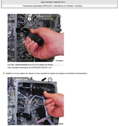 Manuel d'atelier jeep Cherokee Trailhawk 2014 français { {{ Docautomoto }}