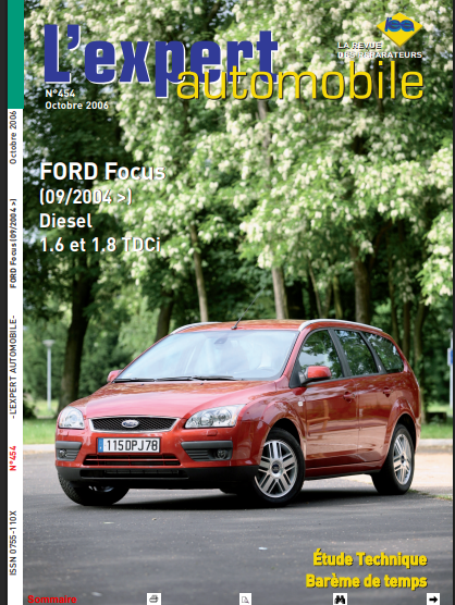 Manuel de réparation Ford Focus 1600 et 1800 Tdci 2004 Docautomoto