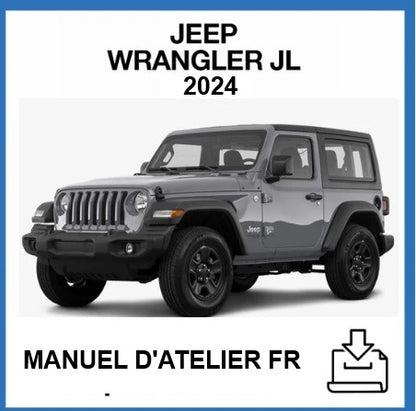 Manuel d'atelier Jeep Wrangler JL 2litres 2024 français Docautomoto