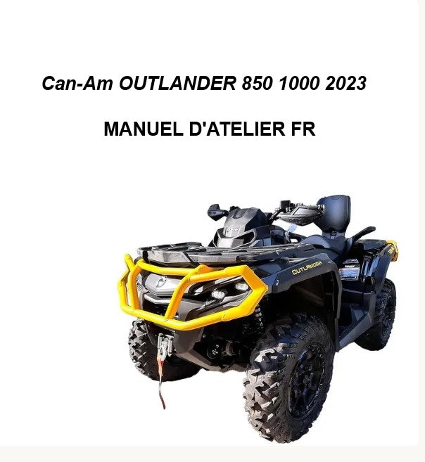 Manuel d'atelier Can-Am Outlander 850 1000 2023 français 
