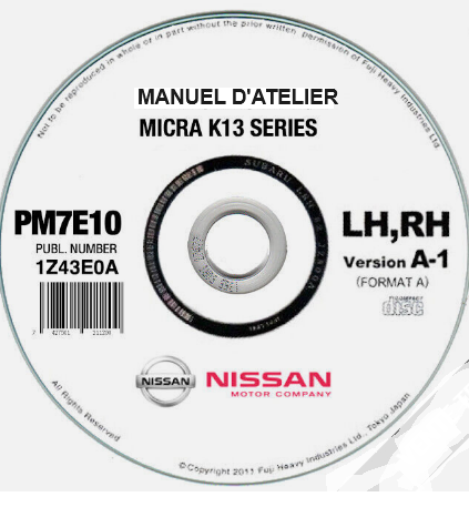 Manuel d'atelier Nissan Micra K13 français { {{ Docautomoto }}