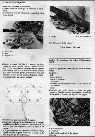 Manuel d'atelier Kawasaki KR1 1989 français Docautomoto