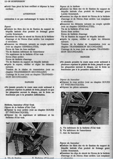 Manuel d'atelier Kawasaki KR1 1989 français Docautomoto
