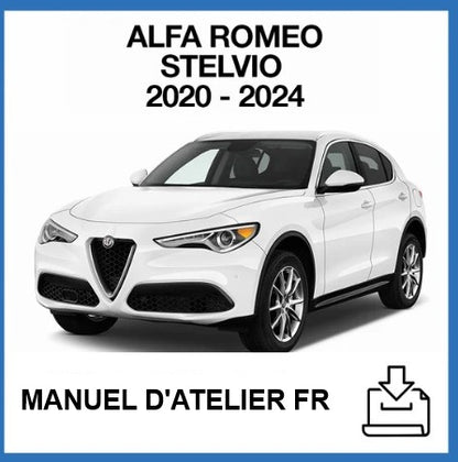 Manuel d'atelier Alfa Romeo Stelvio 2020 2024 français Docautomoto