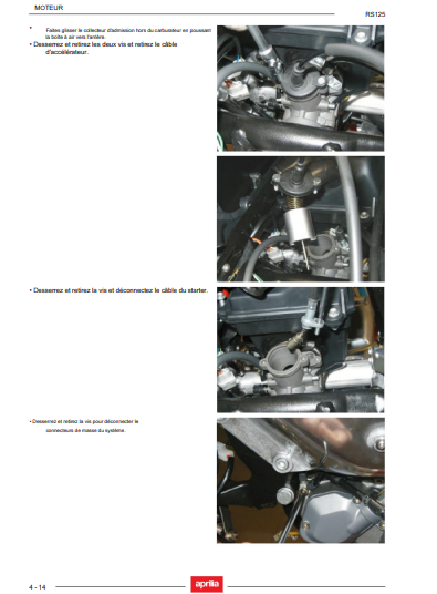 manuel d'atelier Aprilia RS 125 2006 en français { AUTHENTIQU'ERE