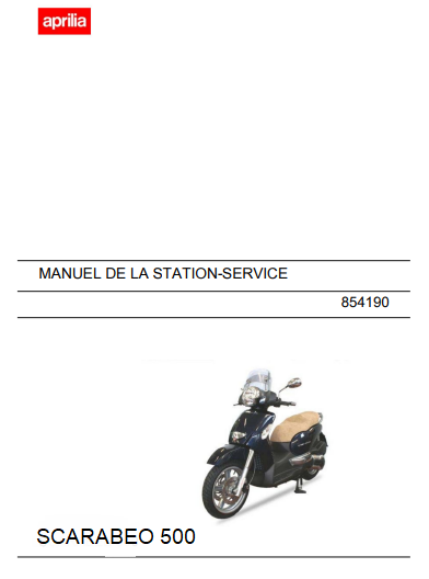 Manuel d'atelier Aprilia 500 Scarabeo en français { {{ Docautomoto }}