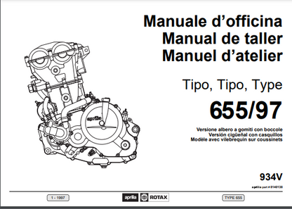 Manuel d'atelier Aprilia Rotax 655 1997 français { {{ Docautomoto }}