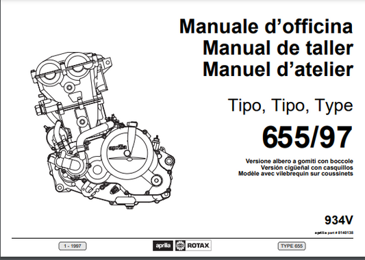 Manuel d'atelier Aprilia Rotax 655 1997 français { {{ Docautomoto }}