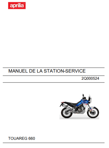 Manuel d'atelier Aprilia 660 Tuareg 2022 français { {{ Docautomoto }}