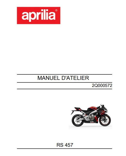 Manuel d'atelier Aprilia RS 457 2024 français 