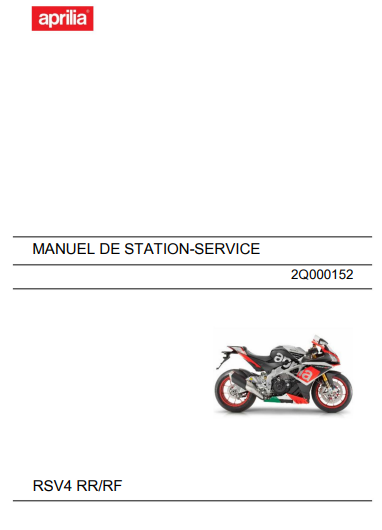Manuel d'atelier Aprilia RSV RR RF 2015 français { {{ Docautomoto }}