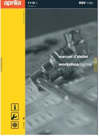 Manuel d'atelier Aprilia RSV mille 2001 pdf en français Docautomoto