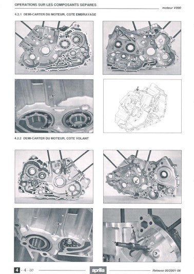 Manuel d'atelier Aprilia RSV mille 2001 pdf en français Docautomoto