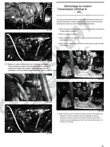 Manuel d'atelier Artic Cat Wildcat 2014 français Docautomoto