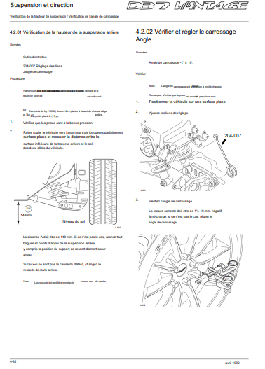 Manuel d'atelier Aston Martin DB7 Vantage en français { Docautomoto