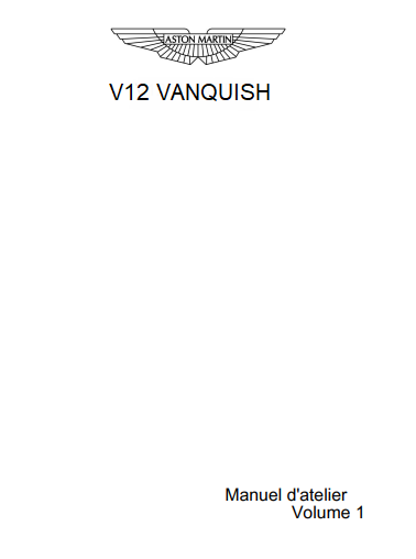Manuel d'atelier Aston Martin Vanquish V12 en français { Docautomoto