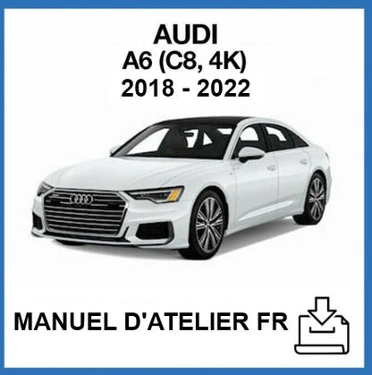 manuel d'atelier Audi A6 C8 2018 2022 français Docautomoto