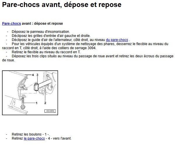 Manuel d'atelier Audi A8 D2 1999 français 