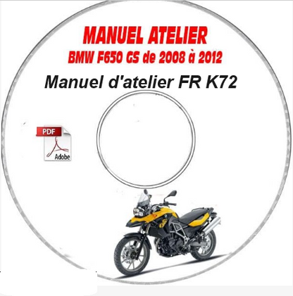Manuel d'atelier BMW F650 GS K72 2008 français { {{ Docautomoto }}
