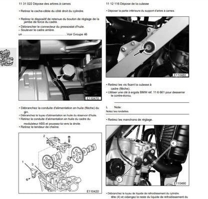 Manuel d'atelier BMW F650 GS 2000 français { {{ Docautomoto }}