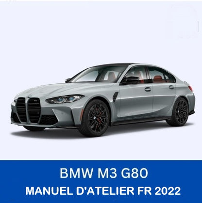 Manuel d'atelier BMW M3 G80 2022 français Docautomoto