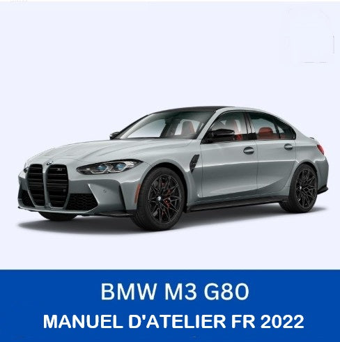 Manuel d'atelier BMW M3 G80 2022 français Docautomoto