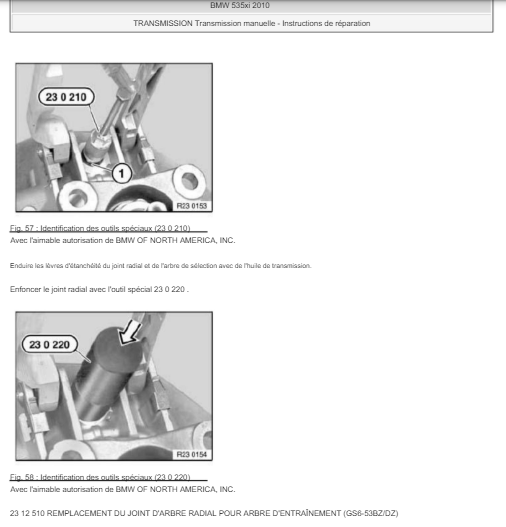 manuel d'atelier BMW série 5 2011 2015 français { {{ Docautomoto }}