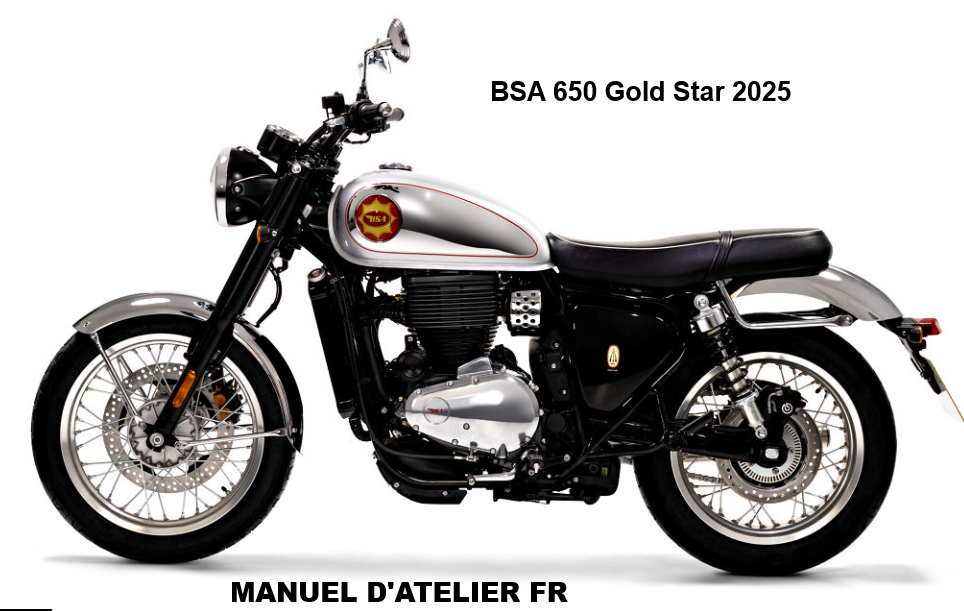 Manuel d'atelier BSA 650 Gold Star 2025 français