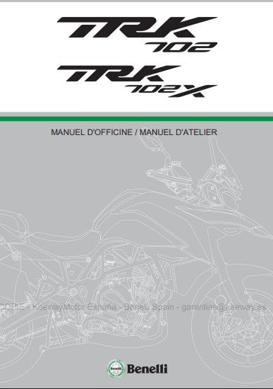 Manuel d'atelier Benelli 702 TRK X français Docautomoto