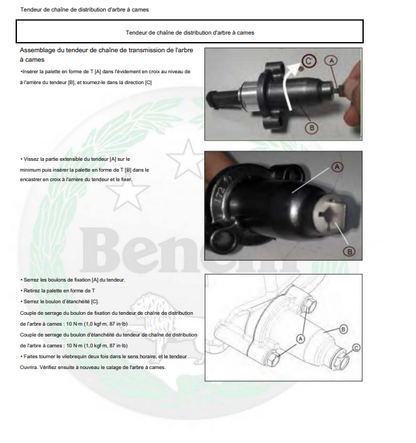 Manuel d'atelier Benelli BN 302 français Docautomoto
