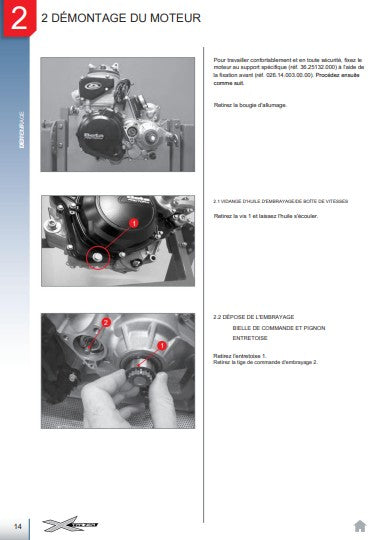 Manuel d'atelier Beta 250 300 XTrainer 2026 français