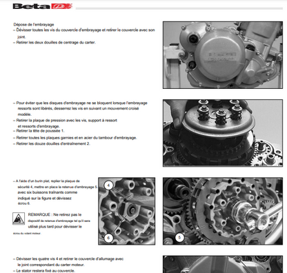 Manuel d'atelier Beta 400 450 525 RR 2009 français Docautomoto