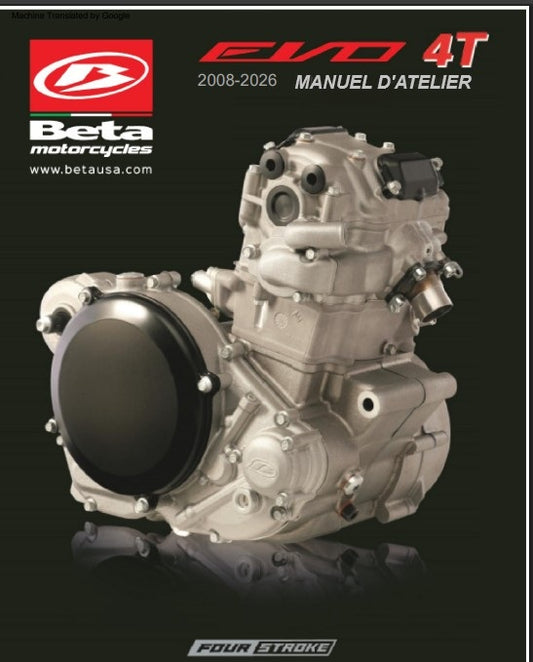 Manuel d'atelier Beta EVO 4 Temps 2026 français