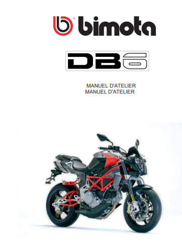 Manuel d'atelier Bimota 1000 DB6 français { Docautomoto