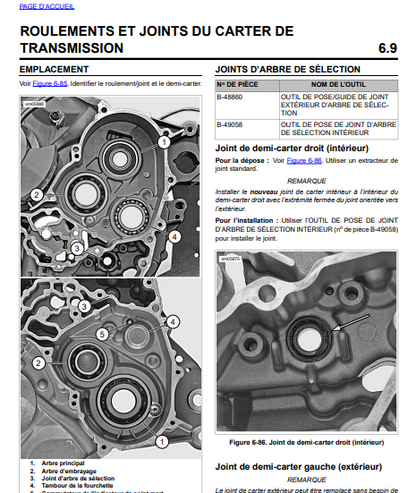 Manuel d'atelier Buell 1125 2009 français { {{ Docautomoto }}