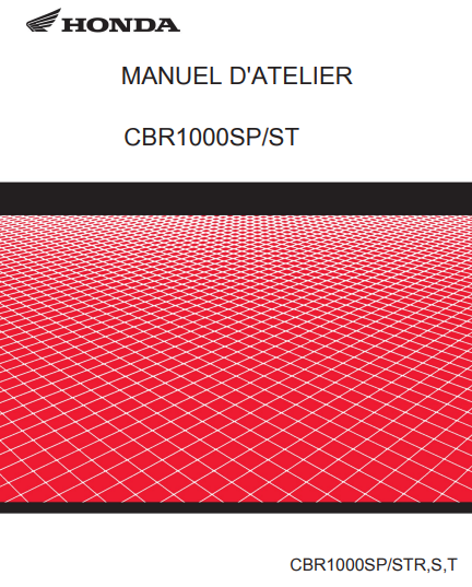 Manuel d'atelier Honda CBR 1000 SP ST 2025 français
