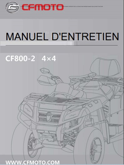 manuel d'atelier CFMoto CF800 2017 français Docautomoto