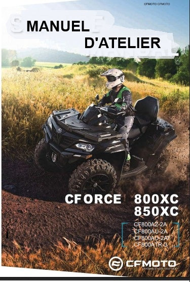 Manuel d'atelier CFMoto CForce 800 XC 2022 français Docautomoto
