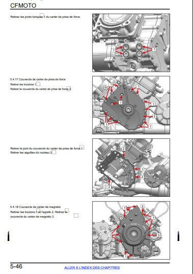Manuel d'atelier CFMoto Cforce 800 850 1000 Touring G3 2024 français