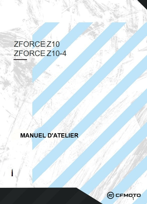 Manuel d'atelier CFMoto Z10 2026 français