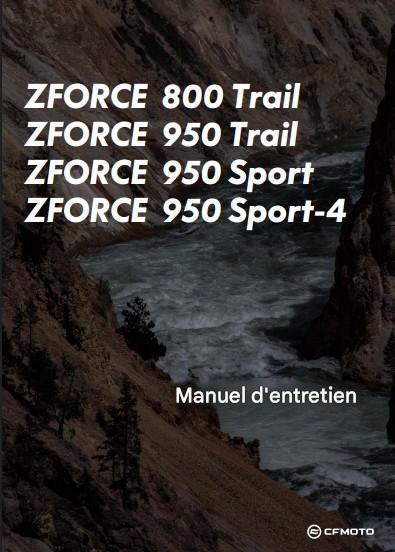 Manuel d'atelier CFMoto ZForce 800 950 2024 français Docautomoto