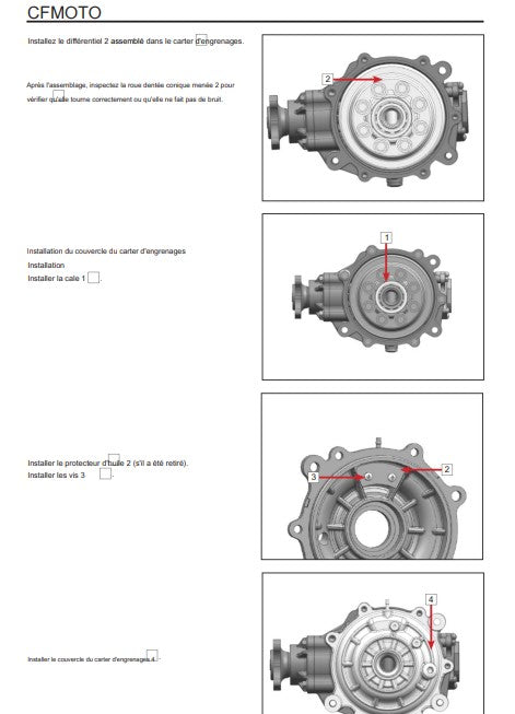 Manuel d'atelier CFMoto ZForce 800 950 2024 français Docautomoto