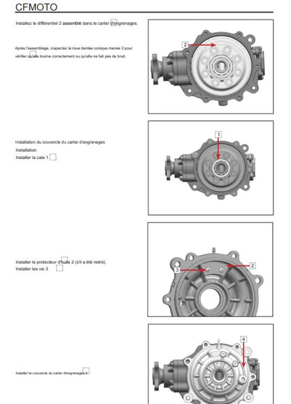 Manuel d'atelier CFMoto ZForce 800 950 2024 français Docautomoto