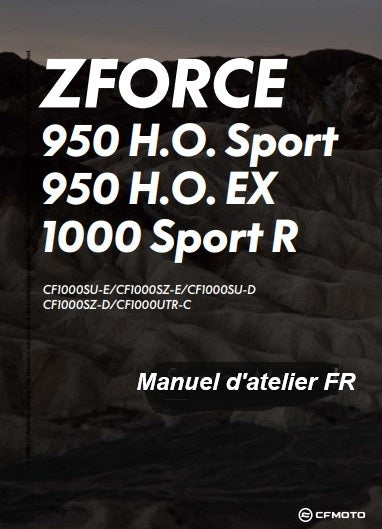 Manuel d'atelier CFMoto Zforce 950 1000 2023 français