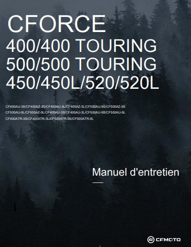 Manuel d'atelier CFMoto CF400 CF500 2024 français Docautomoto